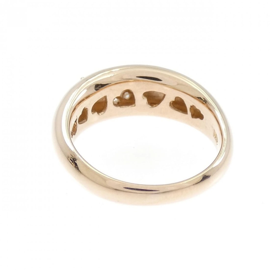 K18PG HEART DIAMOND RING - 3