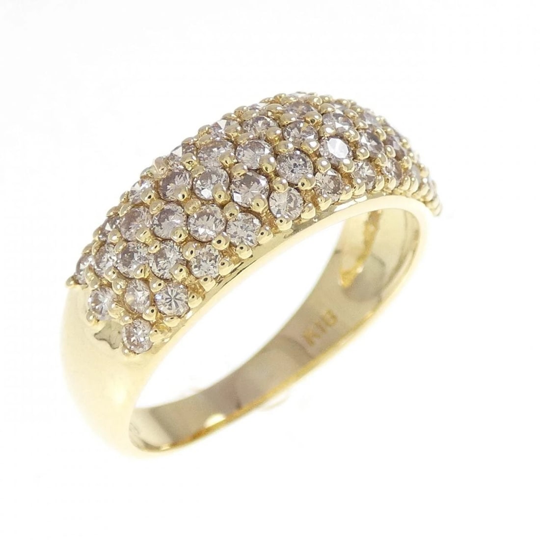 K18YG DIAMOND RING: K18YG Diamond Ring Brand: Unbranded Type/Style: Diamond Ring Material: Color: YG Size: US7 Accessories: None Accessories Notice: When purchasing pre-owned goods, please refer to the photos of the