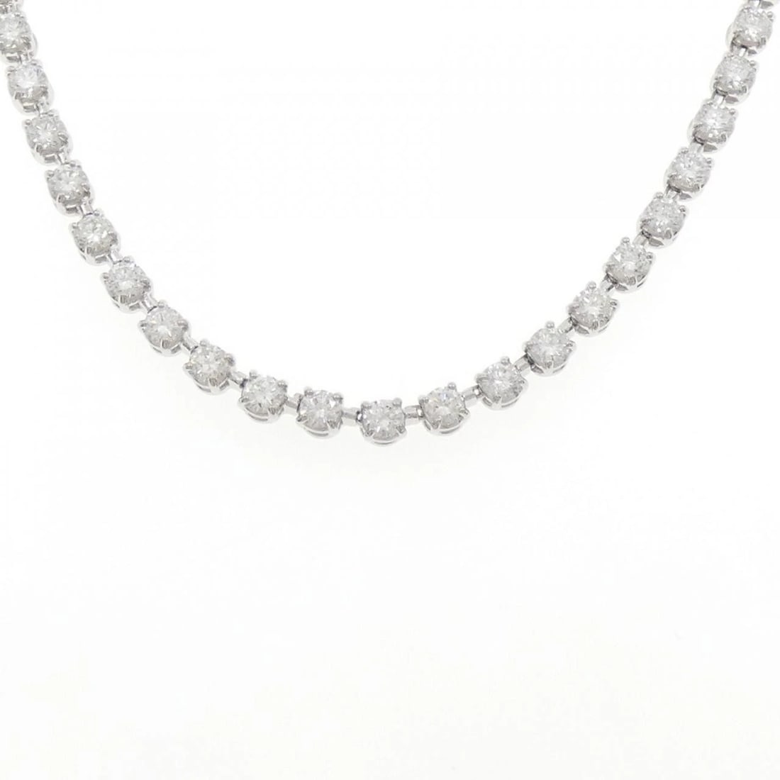 PT850 DIAMOND NECKLACE 1: PT850 Diamond Necklace 1 Brand: Unbranded Type/Style: Diamond Necklace Material: Color: Size: Actual Size Max width approx: 3.9mm Size 40cm Accessories: None Accessories Notice: When purch