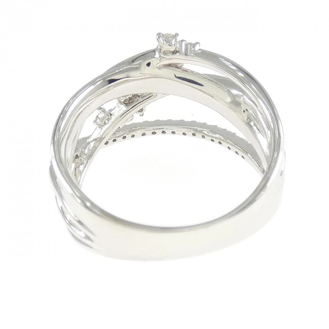 K18WG DIAMOND RING - 3