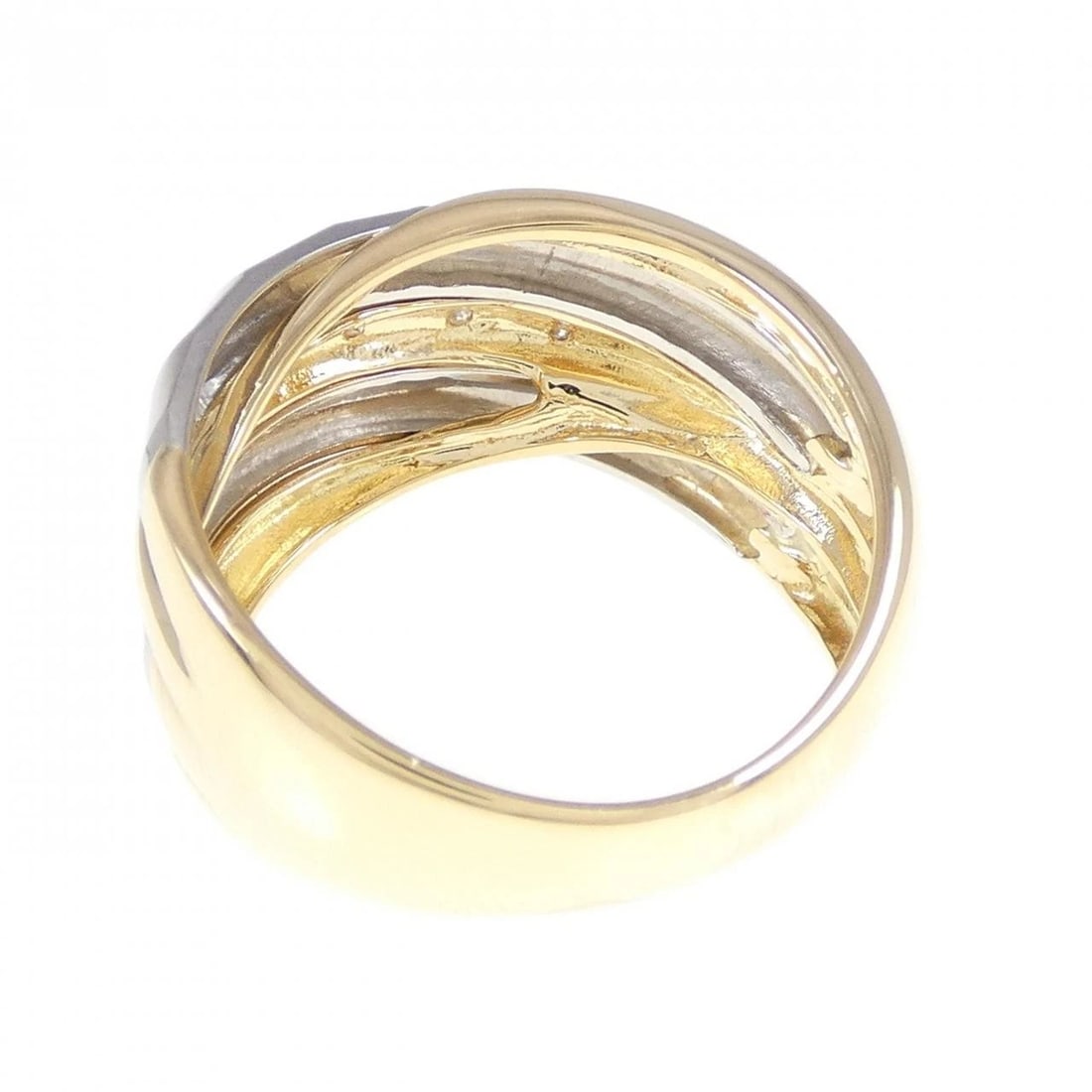 K18YG/PT DIAMOND RING - 3