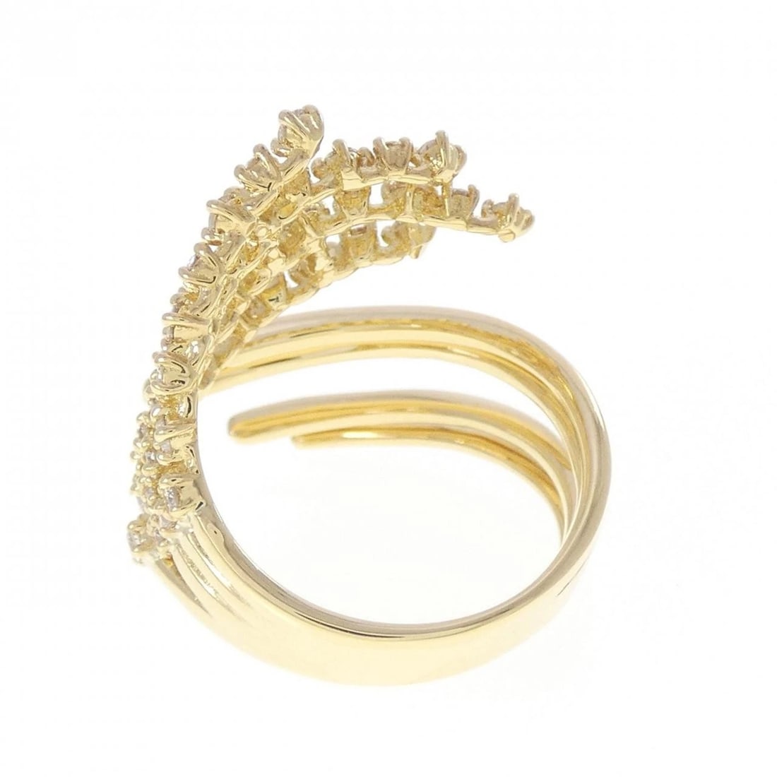 K18YG DIAMOND RING - 3