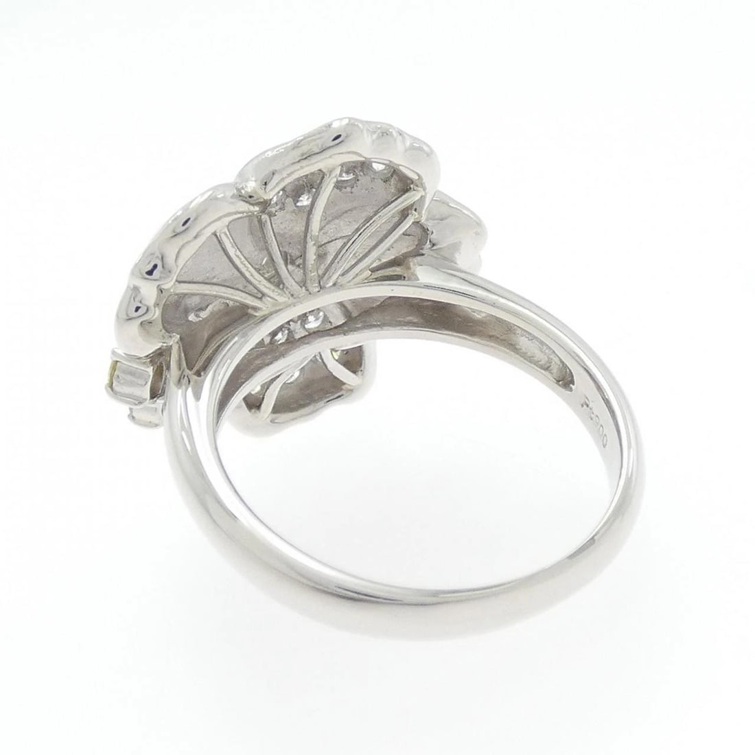 PT900 FLOWER DIAMOND RING - 3