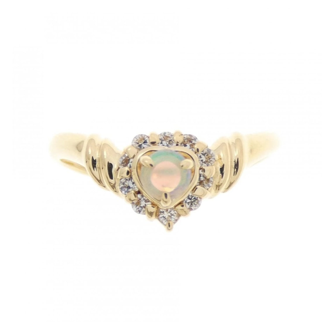 K18YG OPAL RING - 2