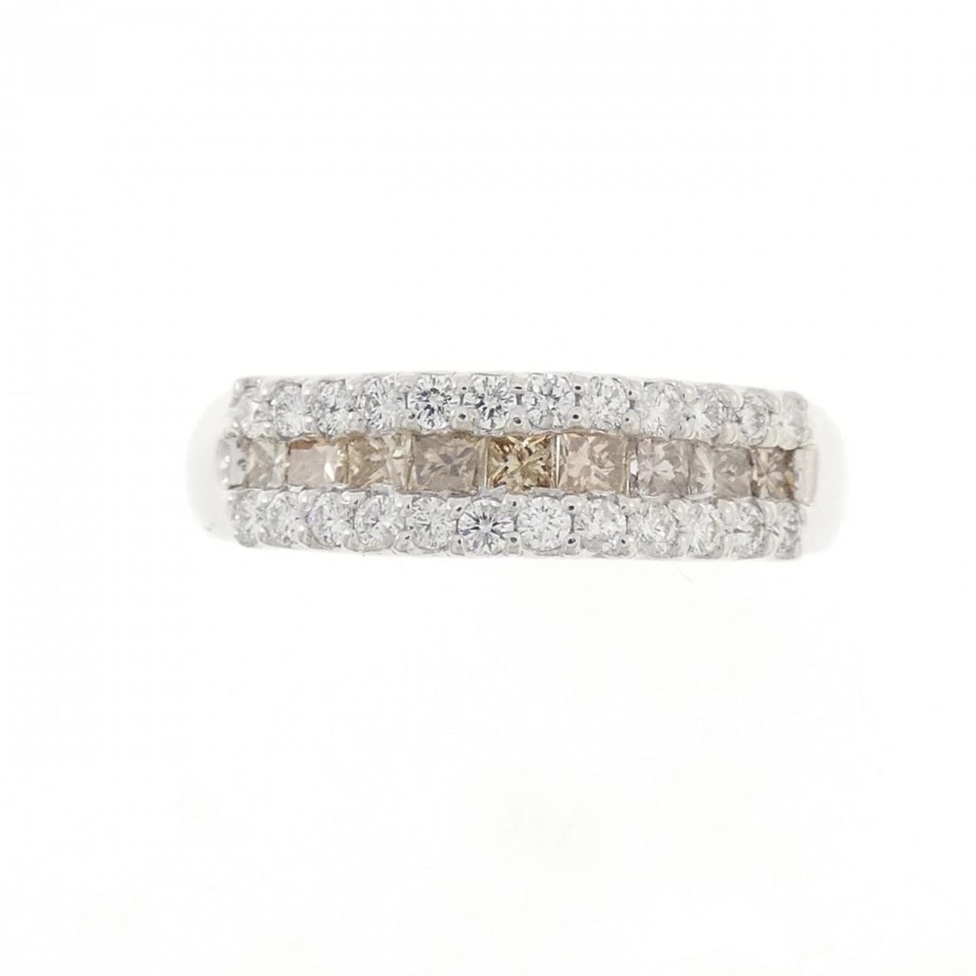 K18WG DIAMOND RING - 2