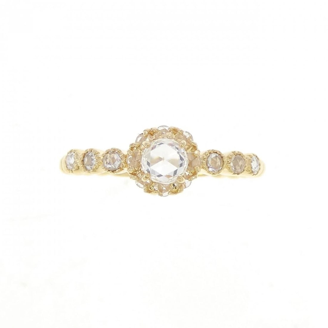 K18YG DIAMOND RING - 2