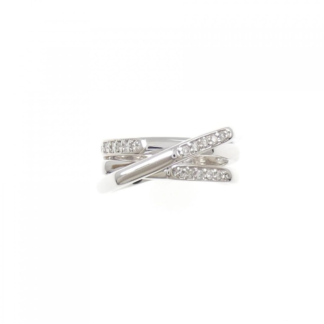 K18WG DIAMOND RING - 2