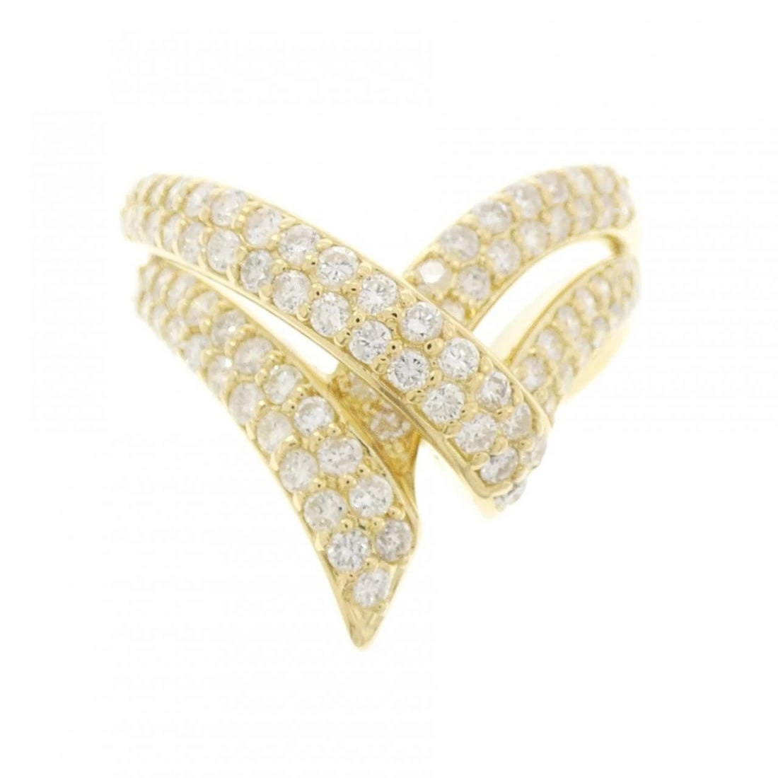 K18YG DIAMOND RING - 2