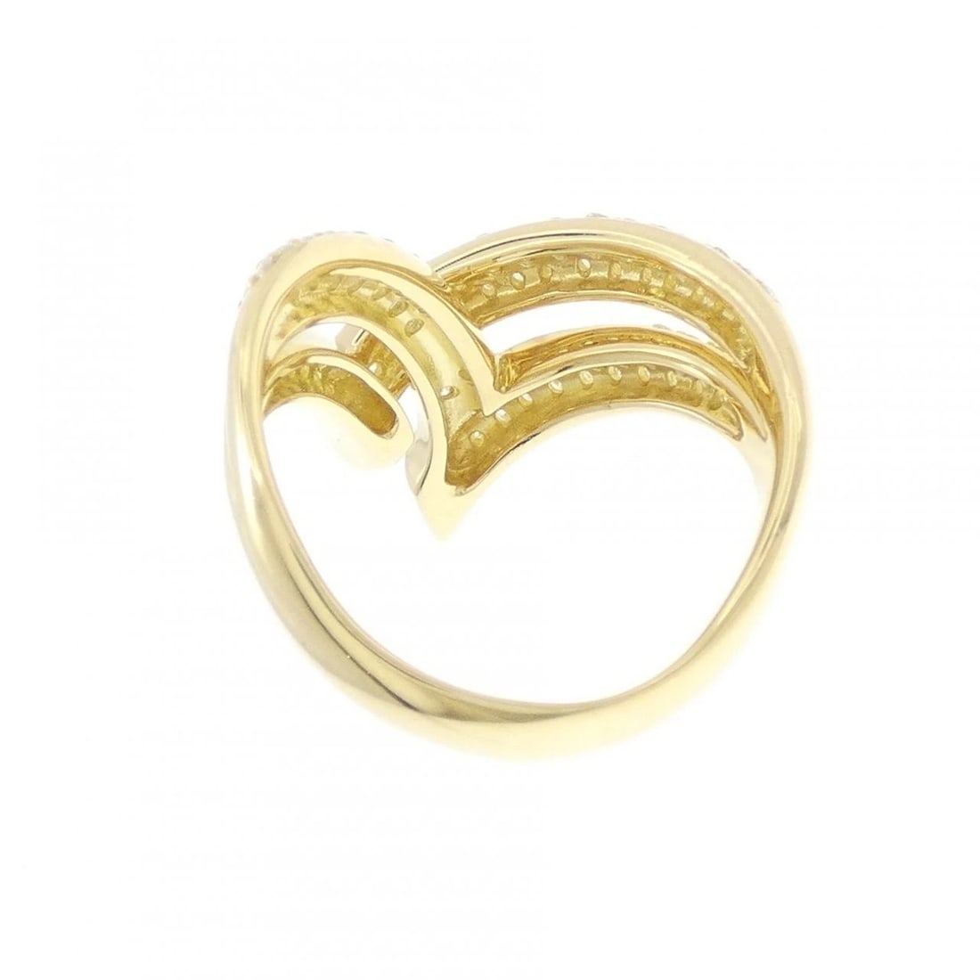 K18YG DIAMOND RING - 3