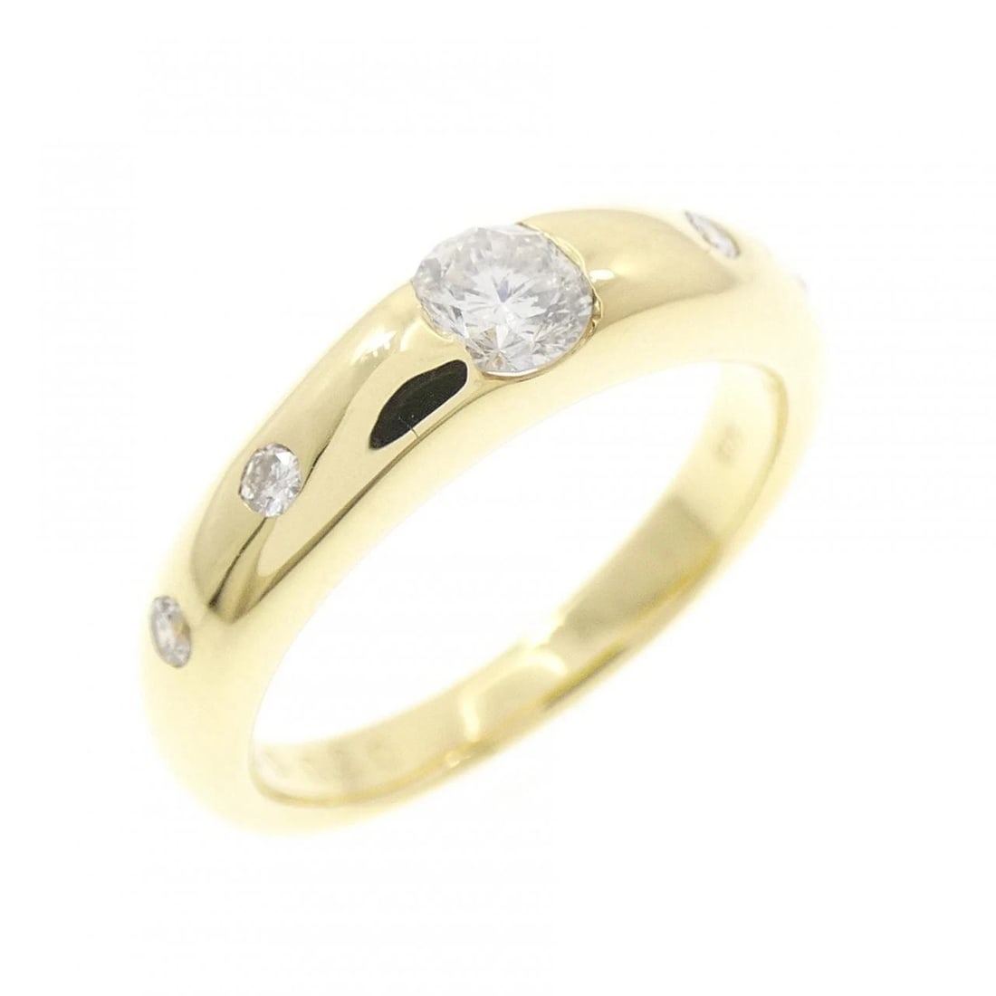 K18YG DIAMOND RING: K18YG Diamond Ring Brand: Unbranded Type/Style: Diamond Ring Material: Color: YG Size: US4 Accessories: None Accessories Notice: When purchasing pre-owned goods, please refer to the photos of the