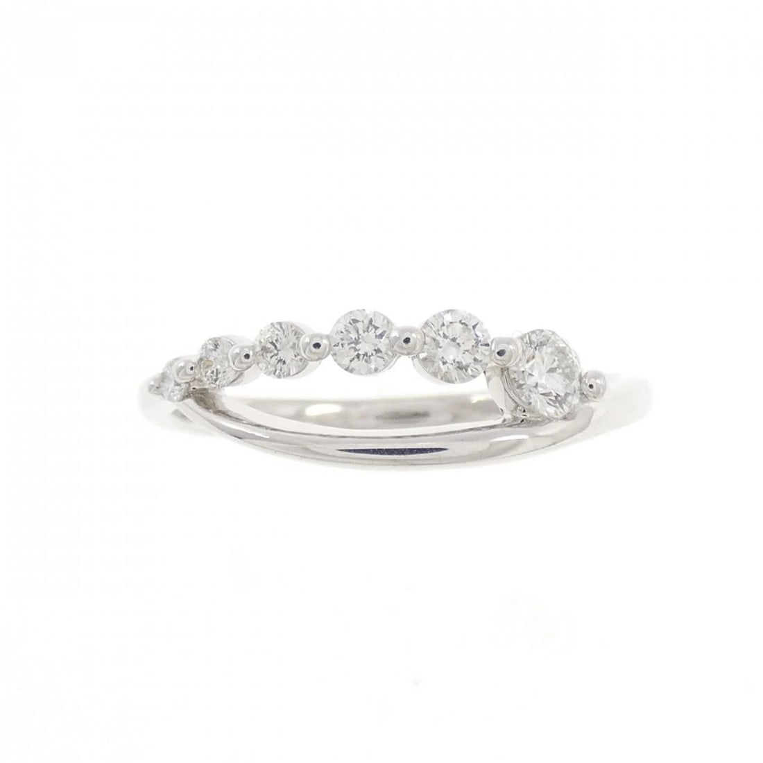 K18WG DIAMOND RING - 2