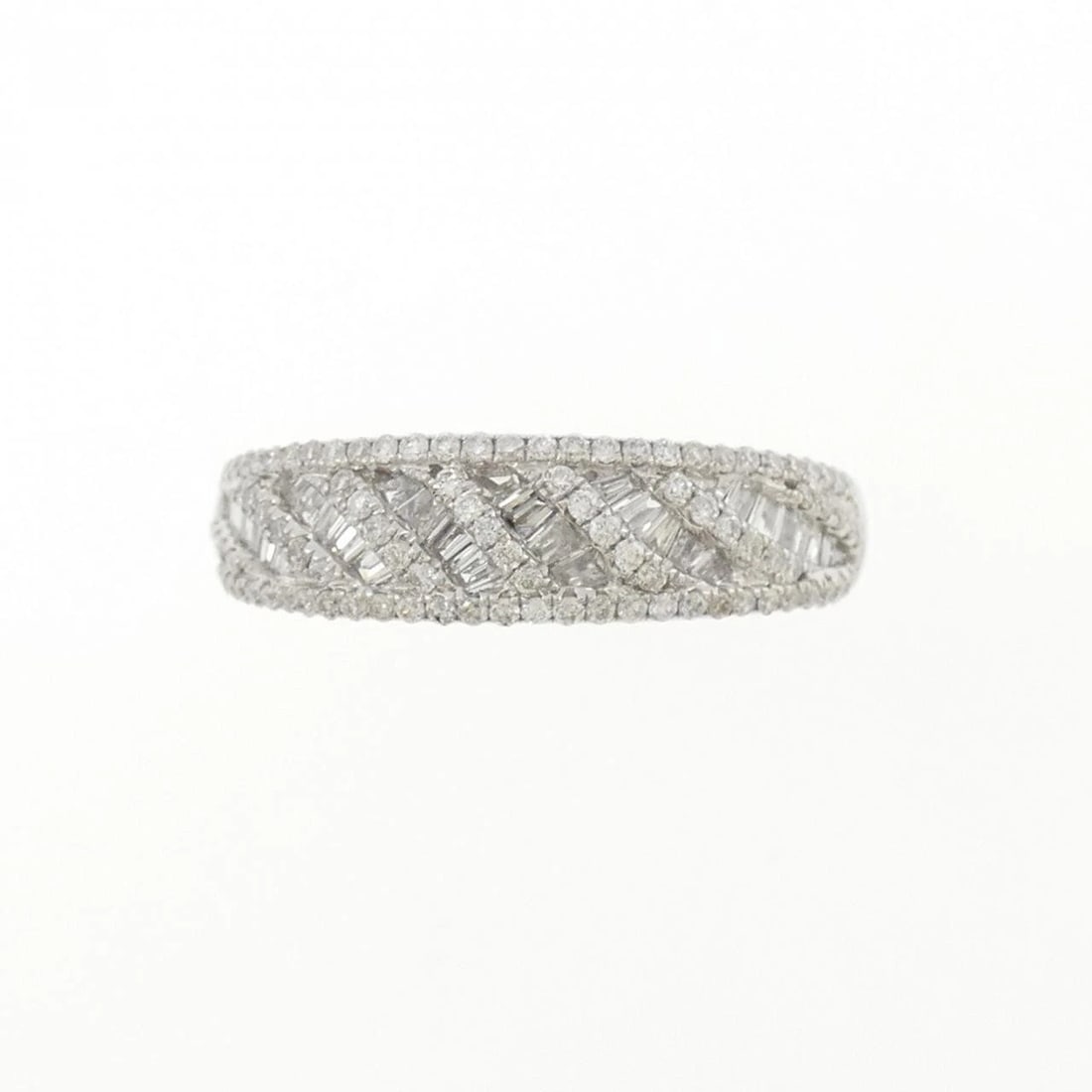 K18WG DIAMOND RING - 2