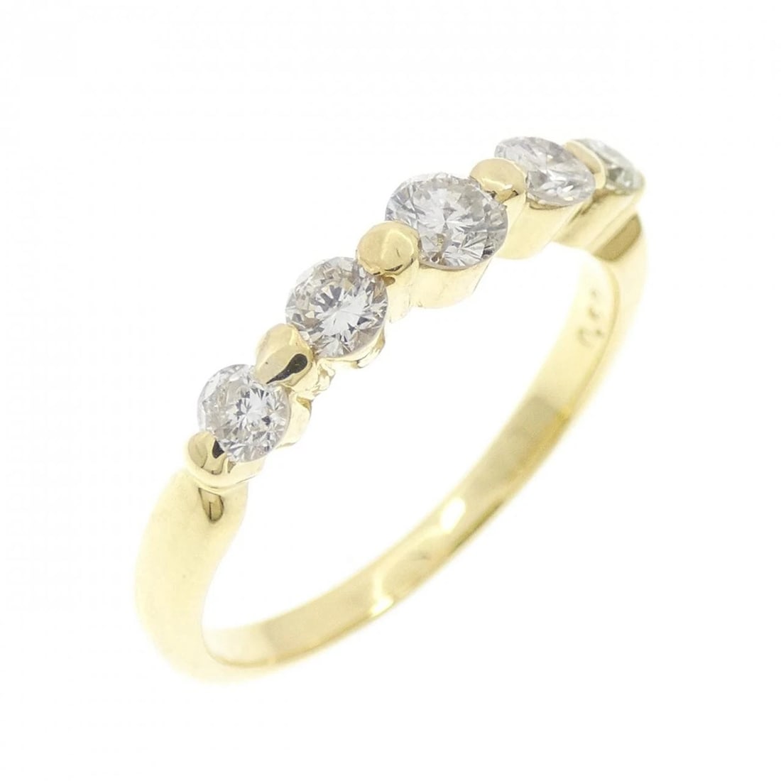 K18YG DIAMOND RING: K18YG Diamond Ring Brand: Unbranded Type/Style: Diamond Ring Material: K18YG Color: YG Size: US5 3/4 Accessories: None Accessories Notice: When purchasing pre-owned goods, please refer to the photos