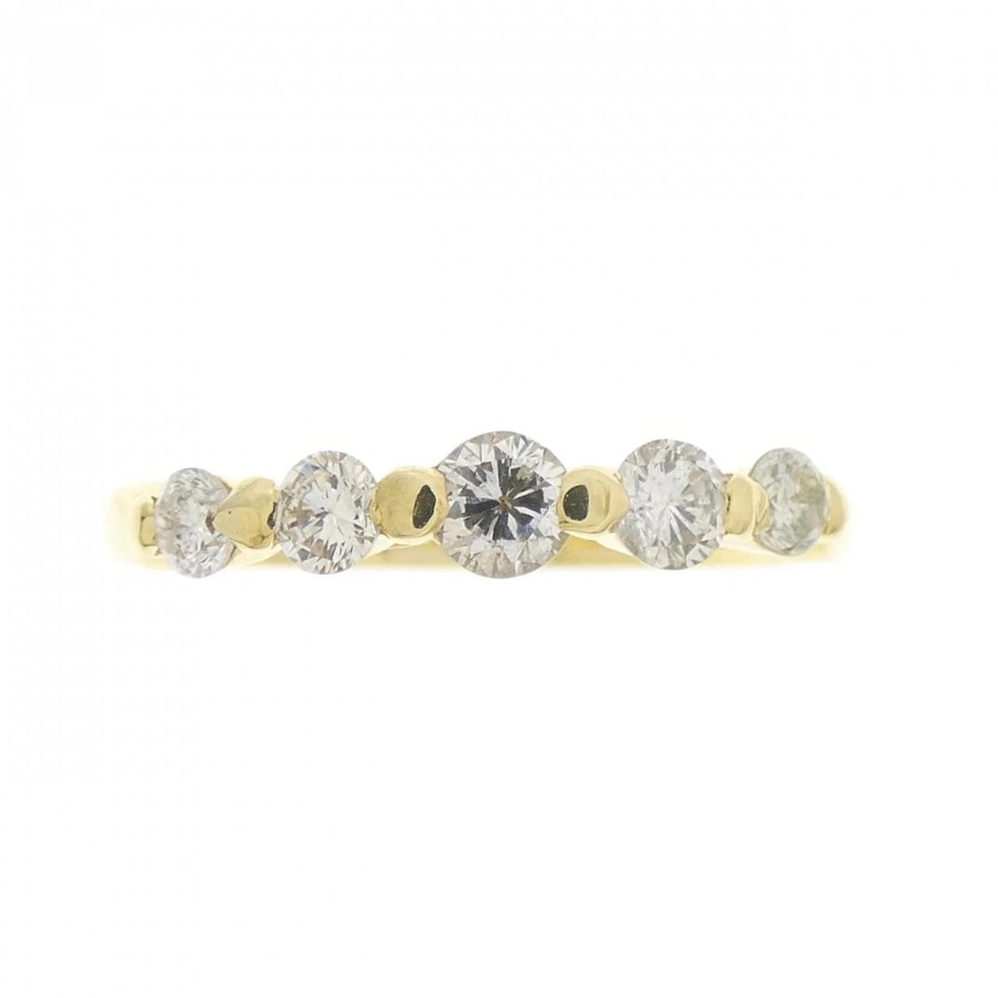 K18YG DIAMOND RING - 2