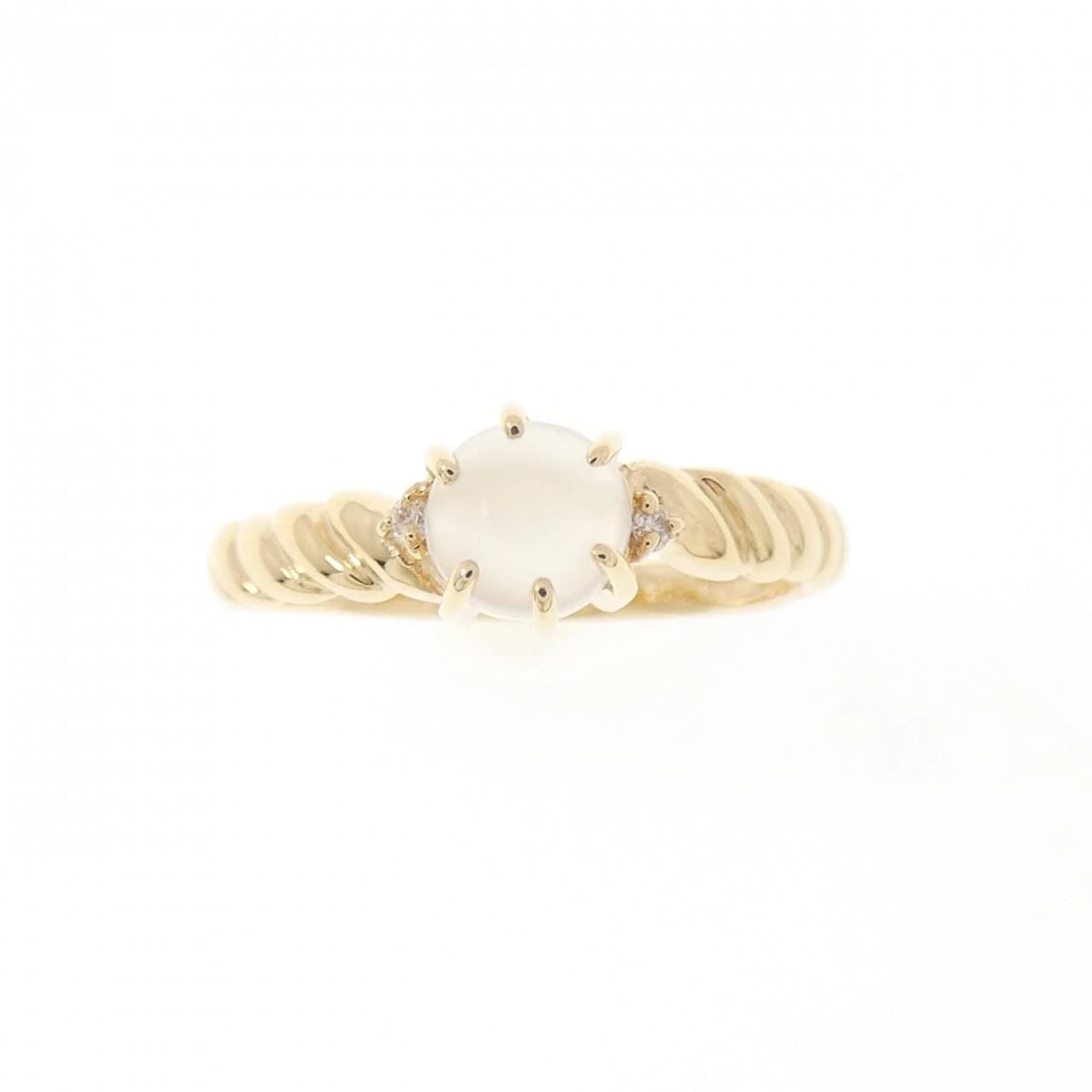 K18YG MOONSTONE RING - 2