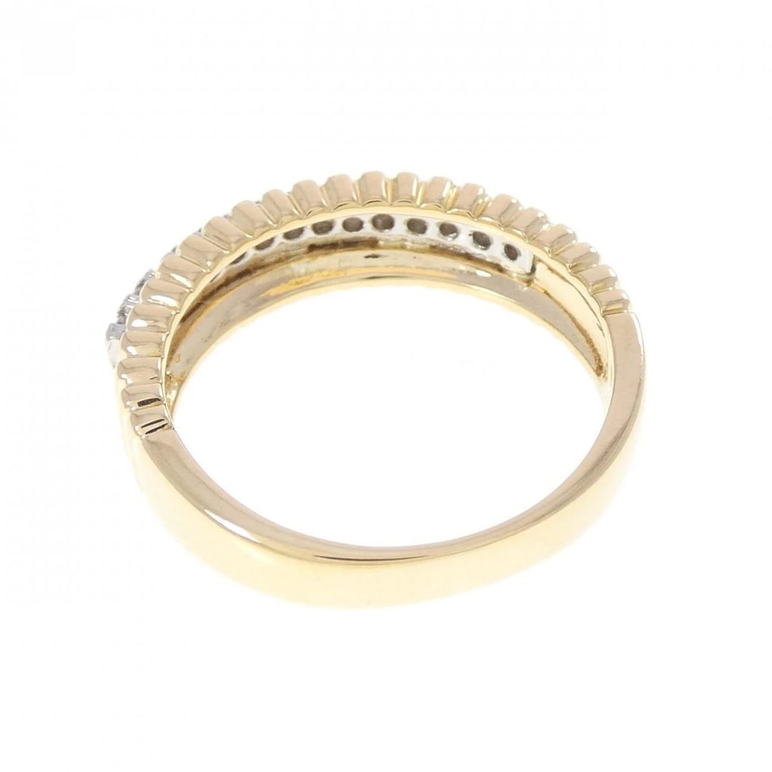 K18YG/PT DIAMOND RING - 2