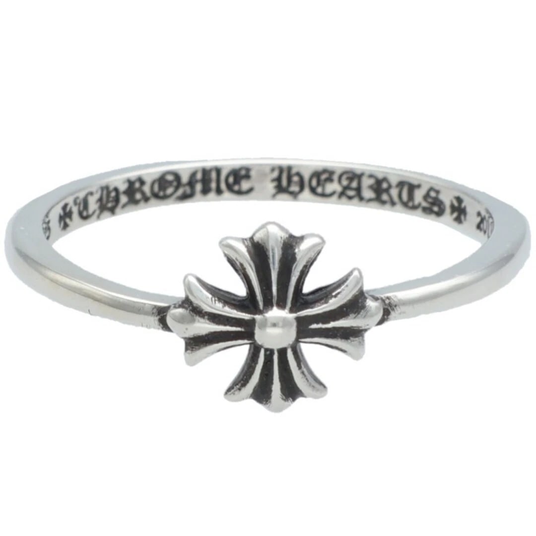 CHROME HEARTS BUBBLEGUM CH PLS RING: Chrome Hearts BUBBLEGUM CH PLS Ring Brand: Chrome Hearts Type/Style: Ring Material: 925 Silver Color: Silver Size: 5.75 - 6 US Accessories: None Accessories Notice: When purchasing pre-owned goods,