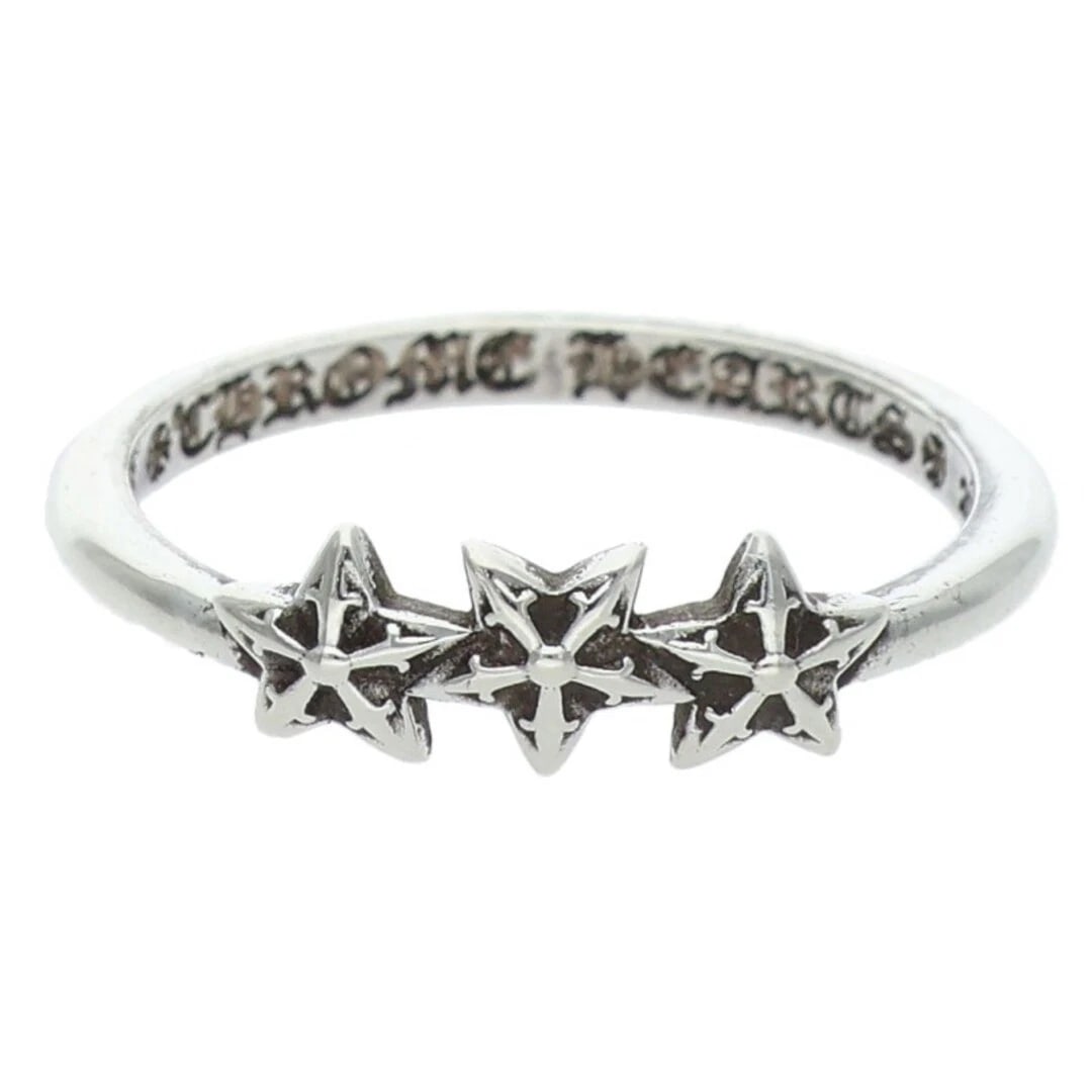 CHROME HEARTS BUBBLEGUM 3STAR RING - 2