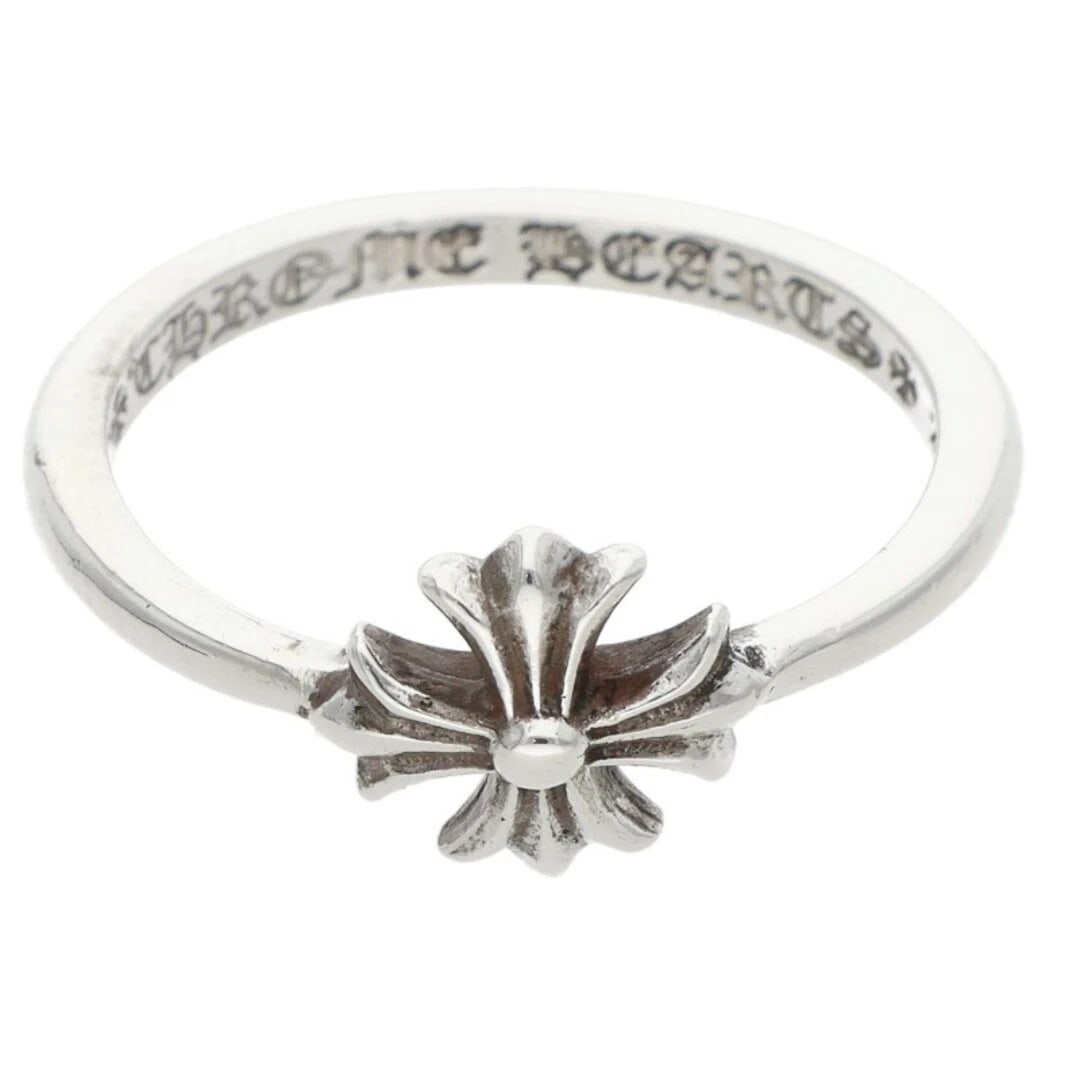CHROME HEARTS BUBBLEGUM CH PLS RING MENS: Chrome Hearts BUBBLEGUM CH PLS Ring Mens Brand: Chrome Hearts Type/Style: Ring Material: 925 Silver Color: Silver Size: 2.75 - 3 US Accessories: None Accessories Notice: When purchasing pre-owned