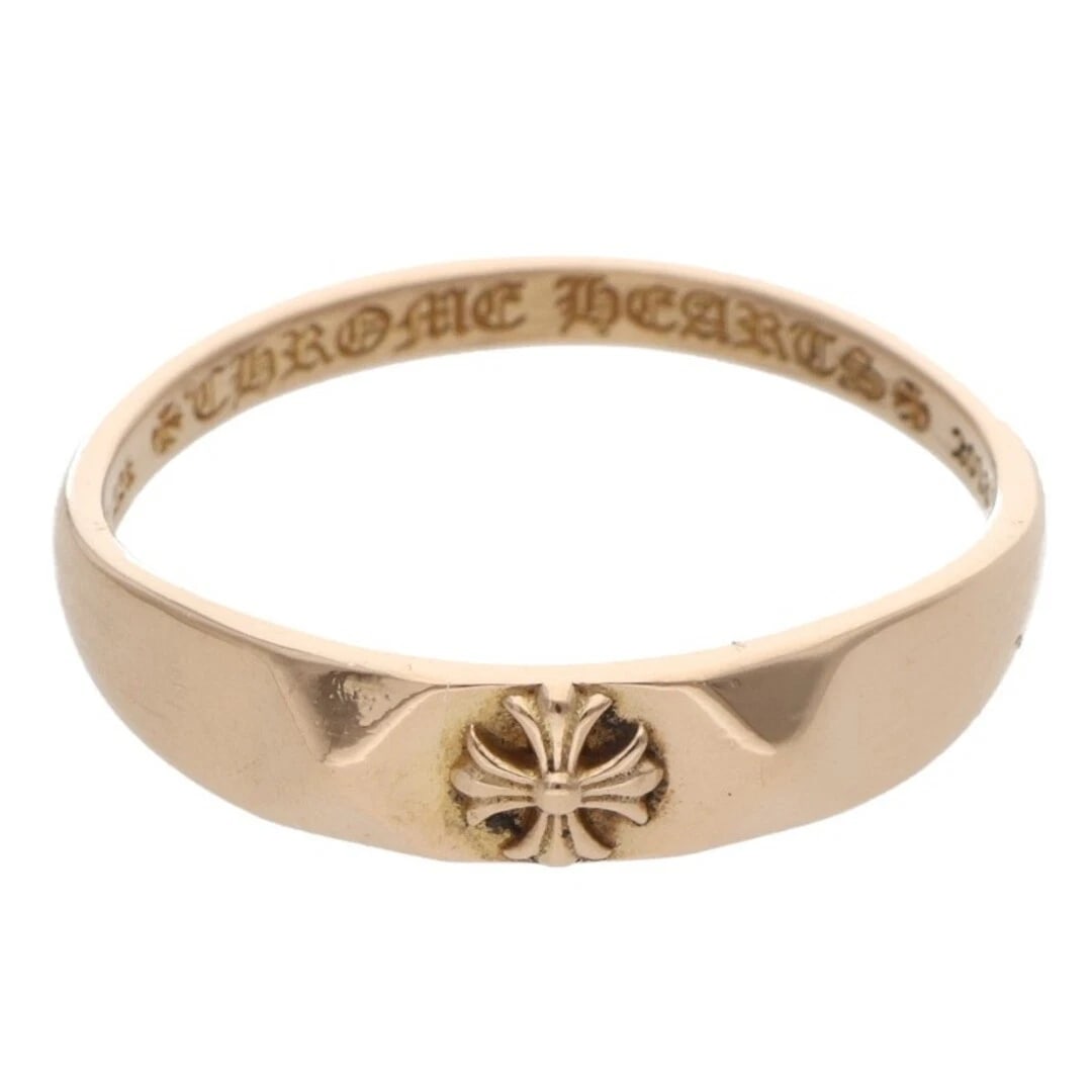 CHROME HEARTS 22K BUBBLGM PYRAMID PLS GOLD RING: Chrome Hearts 22k BUBBLGM PYRAMID PLS Gold Ring Brand: Chrome Hearts Type/Style: Ring Material: 22K Yellow Gold Color: Yellow Gold Size: 6.75 - 7 US Accessories: None Accessories Notice: W