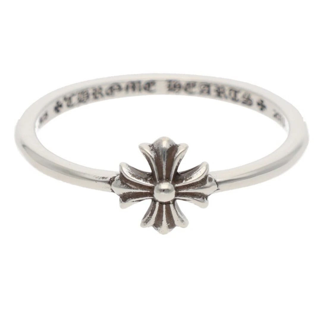 CHROME HEARTS BUBBLEGUM CH PLS SILVER RING MEN'S: Chrome Hearts BUBBLEGUM CH PLS Silver Ring Men's Brand: Chrome Hearts Type/Style: Ring Material: 925 Silver Color: Silver Size: 8.75 US Accessories: None Accessories Notice: When purchasing pre-owned