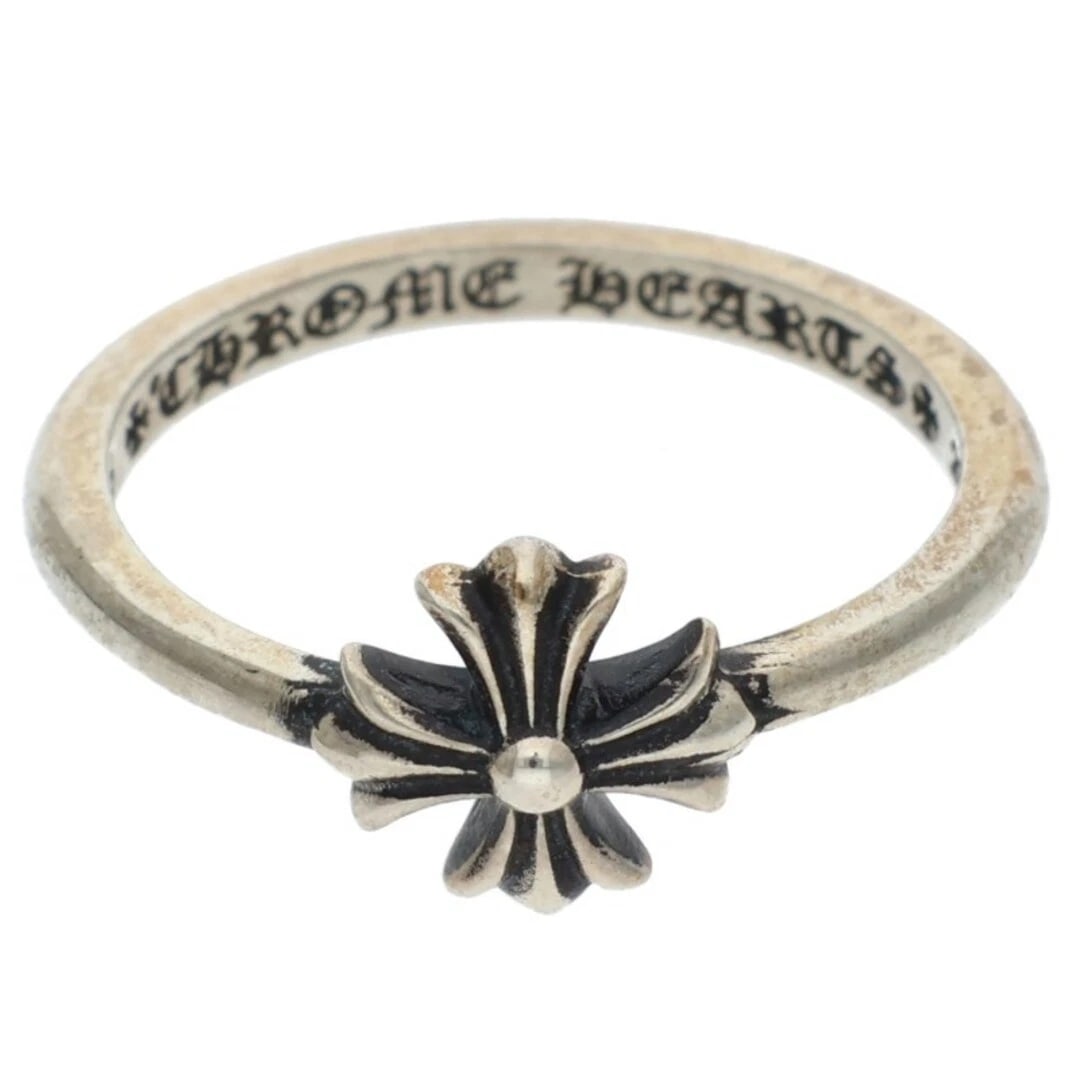 CHROME HEARTS BUBBLEGUM CH PLS SILVER RING MENS: Chrome Hearts BUBBLEGUM CH PLS Silver Ring Mens Brand: Chrome Hearts Type/Style: Ring Material: 925 Silver Color: Silver Size: 3.75 - 4 US Accessories: None Accessories Notice: When purchasing