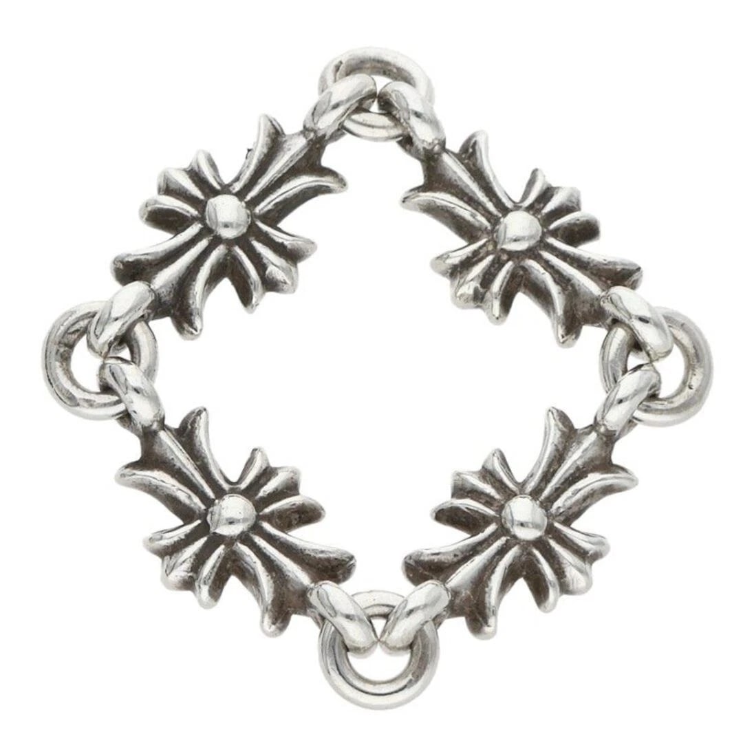 CHROME HEARTS RING TNY E CH PLS DIA DIAMOND SILVER: Chrome Hearts RING TNY E CH PLS DIA Diamond Silver Brand: Chrome Hearts Type/Style: Ring Material: 925 Silver Main Stone Natural Color: Silver, Clear Size: 5.25 - 5.5 US Accessories: None Accessories
