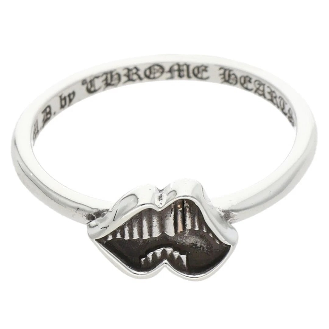 CHROME HEARTS BUBBLGM CHOMPER SILVER RING MEN'S: Chrome Hearts Bubblgm Chomper Silver Ring Men's Brand: Chrome Hearts Type/Style: Ring Material: 925 Silver Color: Silver Size: inner diameter about 16.50mm Accessories: None Accessories No