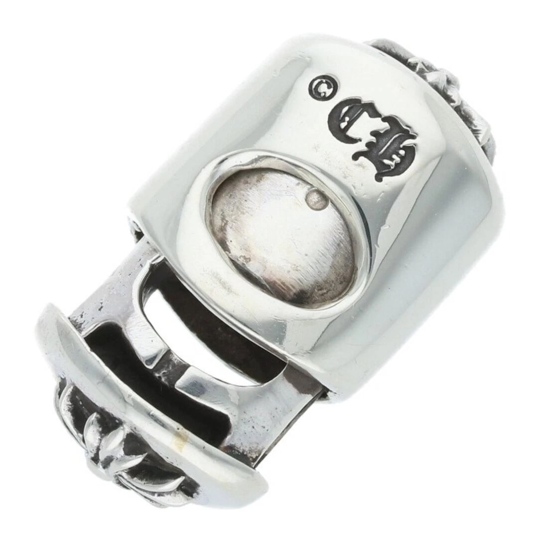 CHROME HEARTS LACESTPPRV1 RACE STOPPER SILVER NECKLACE: Chrome Hearts LACESTPPRV1 Race Stopper Silver Necklace Brand: Chrome Hearts Type/Style: Necklace Material: 925 Silver Color: Silver Size: Width 1.5cm, vertical 2.6cm Accessories: None Acce