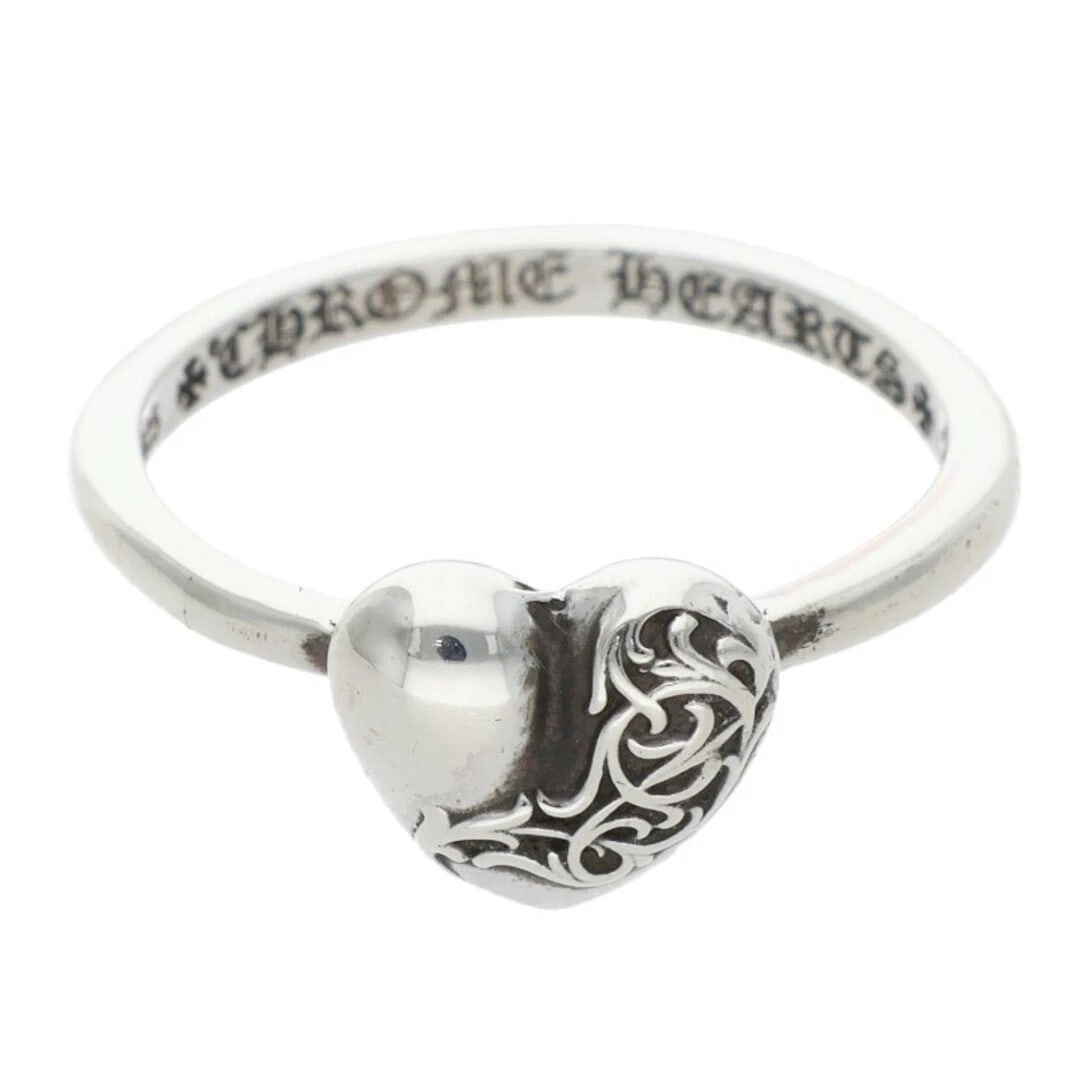 CHROME HEARTS BUBBLGM SILVER RING MEN'S: Chrome Hearts Bubblgm Silver Ring Men's Brand: Chrome Hearts Type/Style: Ring Material: 925 Silver Color: Silver Size: 4.75 - 5 US Accessories: None Accessories Notice: When purchasing pre-owned