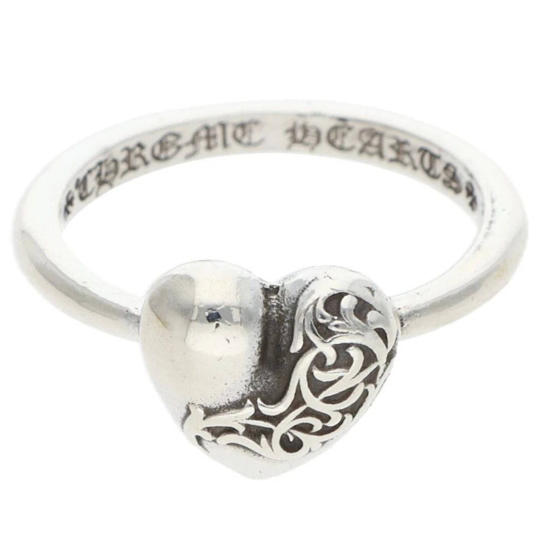 CHROME HEARTS BUBBLGM SILVER RING MEN'S: Chrome Hearts Bubblgm Silver Ring Men's Brand: Chrome Hearts Type/Style: Ring Material: 925 Silver Color: Silver Size: 2.75 - 3 US Accessories: None Accessories Notice: When purchasing pre-owned