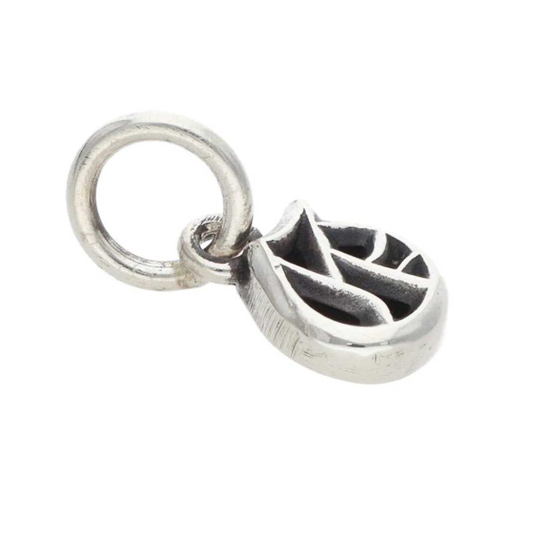 CHROME HEARTS STACK ALPHABET CHARM SILVER NECKLACE - 3