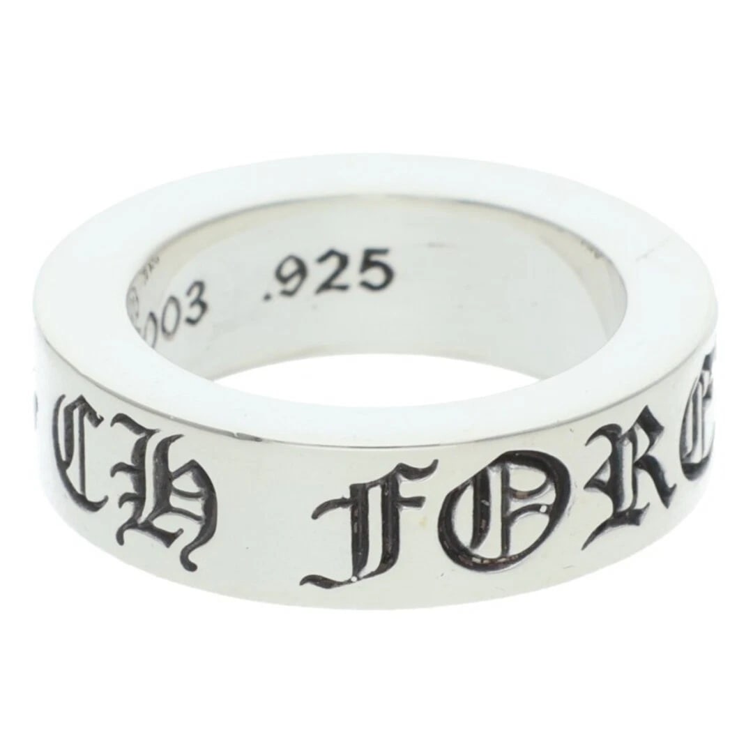 CHROME HEARTS SPACER FOREVER SILVER RING MENS: Chrome Hearts Spacer Forever Silver Ring Mens Brand: Chrome Hearts Type/Style: Ring Material: 925 Silver Color: Silver Size: 4 US Accessories: None Accessories Notice: When purchasing pre-