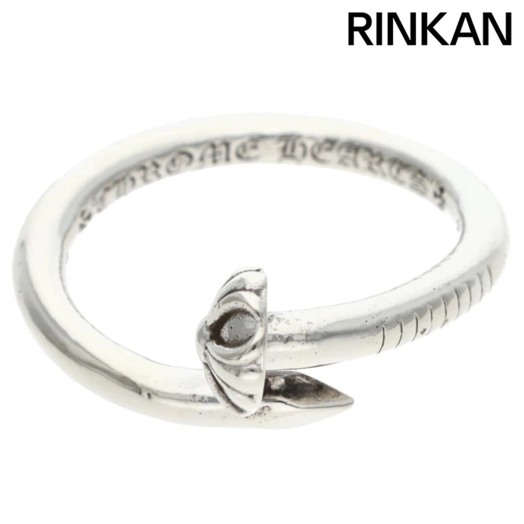 CHROME HEARTS NAIL CRSBALL SILVER RING MEN'S: Chrome Hearts NAIL CRSBALL Silver Ring Men's Brand: Chrome Hearts Type/Style: Ring Material: 925 Silver Color: Silver Size: 11.75 US Accessories: None Accessories Notice: When purchasing pre-owned