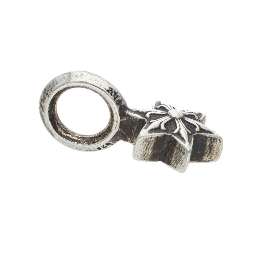 CHROME HEARTS STACK STAR CHARM SILVER NECKLACE - 4