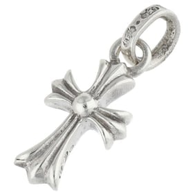 CHROME HEARTS CRS BBYFAT CHARM SILVER NECKLACE: Chrome Hearts CRS BBYFAT Charm Silver Necklace Brand: Chrome Hearts Type/Style: Necklace Material: 925 Silver Color: Silver Size: Width 0.9cm, vertical 2.4cm Accessories: None Accessories