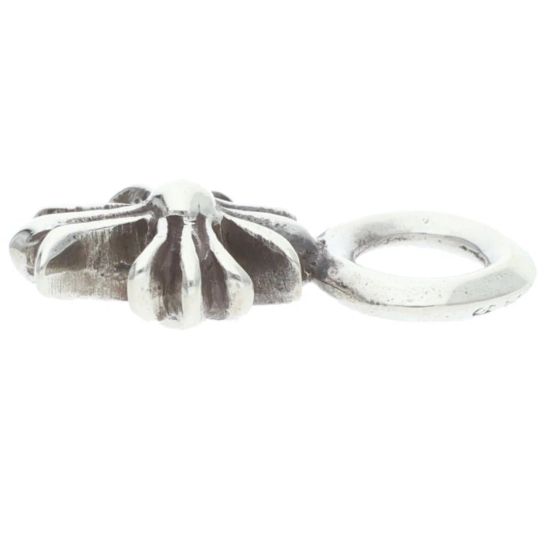CHROME HEARTS STACK CH PLUS CHARM SILVER NECKLACE - 3