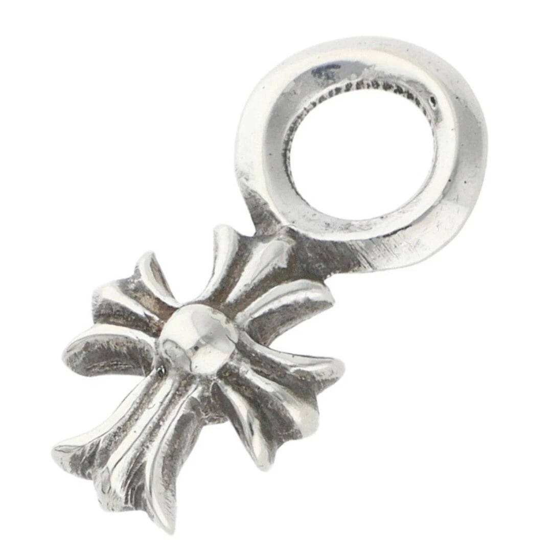 CHROME HEARTS STACK CH CROSS CHARM SILVER NECKLACE: Chrome Hearts STACK CH CROSS Charm Silver Necklace Brand: Chrome Hearts Type/Style: Necklace Material: 925 Silver Color: Silver Size: Width 1.8cm, vertical 4.8cm Accessories: None Accessor