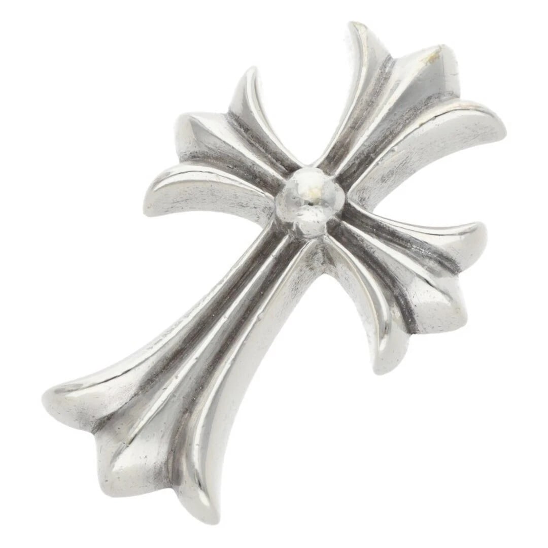 CHROME HEARTS CH CRS SML PENDANT SILVER NECKLACE: Chrome Hearts CH CRS SML Pendant Silver Necklace Brand: Chrome Hearts Type/Style: Necklace Material: 925 Silver Color: Silver Size: Width 0.8cm, vertical 1.5cm Accessories: None Accessorie