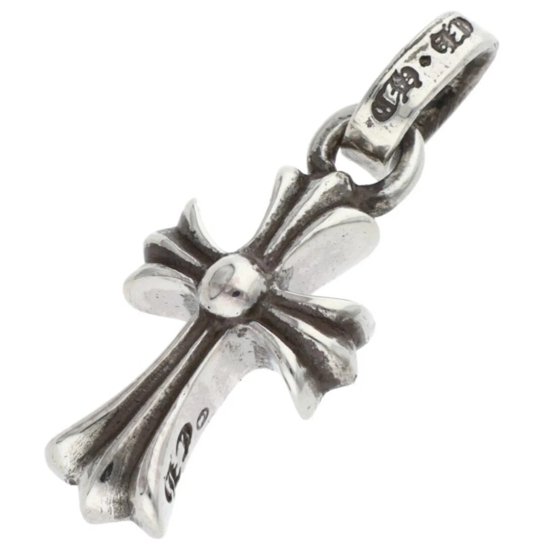 CHROME HEARTS CRS BBYFAT CHARM SILVER NECKLACE: Chrome Hearts CRS BBYFAT Charm Silver Necklace Brand: Chrome Hearts Type/Style: Necklace Material: 925 Silver Color: Silver Size: Width 1cm, vertical 2.4cm Accessories: None Accessories Notice: When