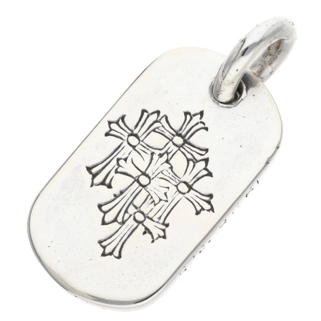 CHROME HEARTS D TAG SML SMALL DOG SILVER NECKLACE: Chrome Hearts D TAG SML Small Dog Silver Necklace Brand: Chrome Hearts Type/Style: Necklace Material: 925 Silver Color: Silver Size: Width 1.7cm, vertical 3.6cm Accessories: None Accessori