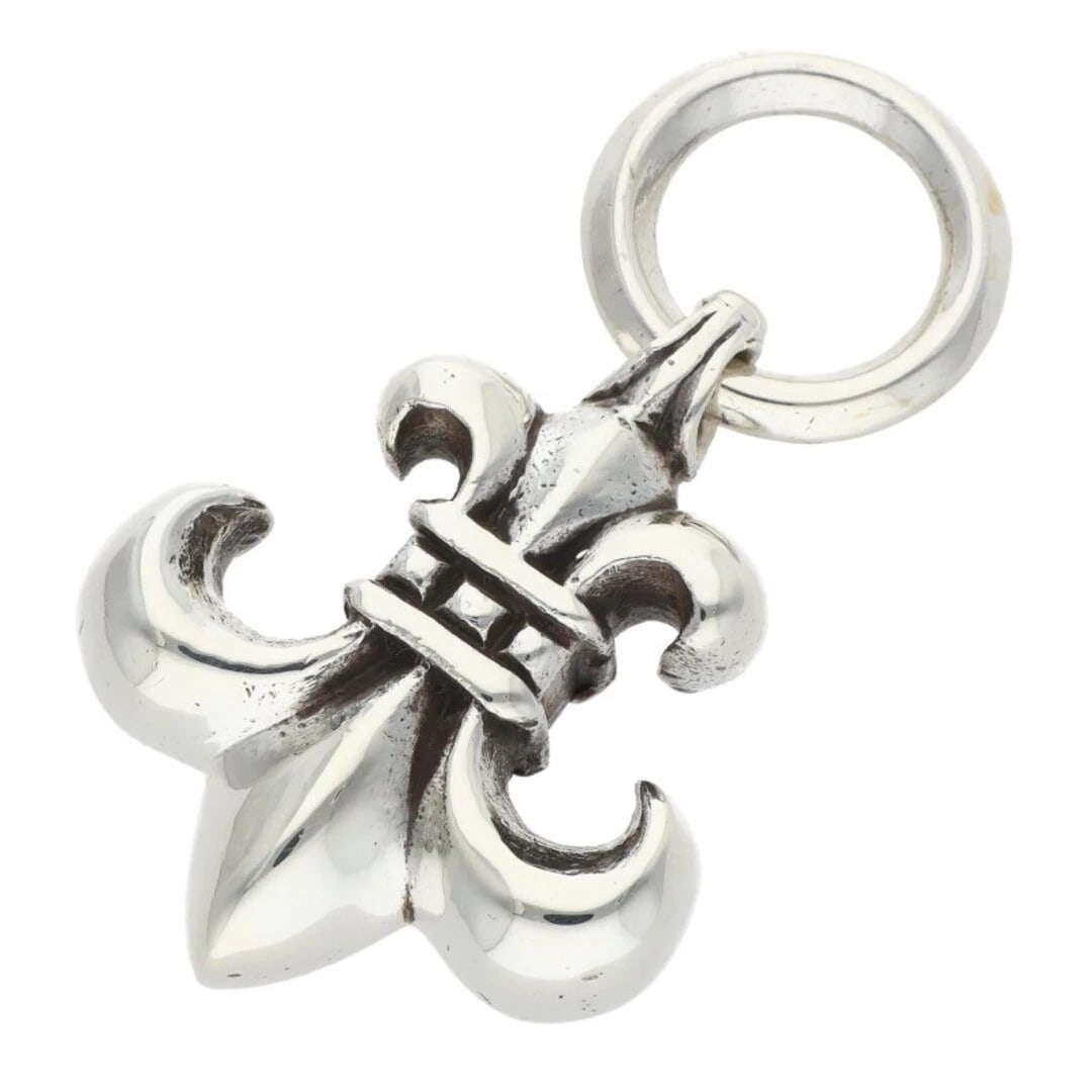 CHROME HEARTS BS FLUER F PENDANT SILVER NECKLACE: Chrome Hearts BS FLUER F Pendant Silver Necklace Brand: Chrome Hearts Type/Style: Necklace Material: 925 Silver Color: Silver Size: Width 2.7cm, vertical 4.4cm Accessories: None Accessorie