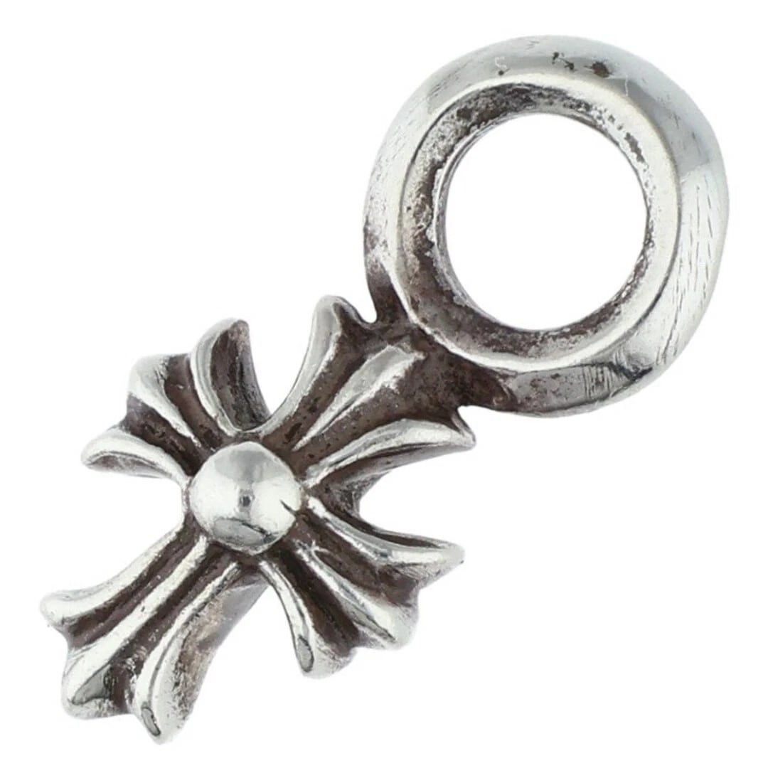 CHROME HEARTS STACK CH CROSS CHARM SILVER NECKLACE: Chrome Hearts STACK CH CROSS Charm Silver Necklace Brand: Chrome Hearts Type/Style: Necklace Material: 925 Silver Color: Silver Size: Width 0.8cm, vertical 1.7cm Accessories: None Accessor
