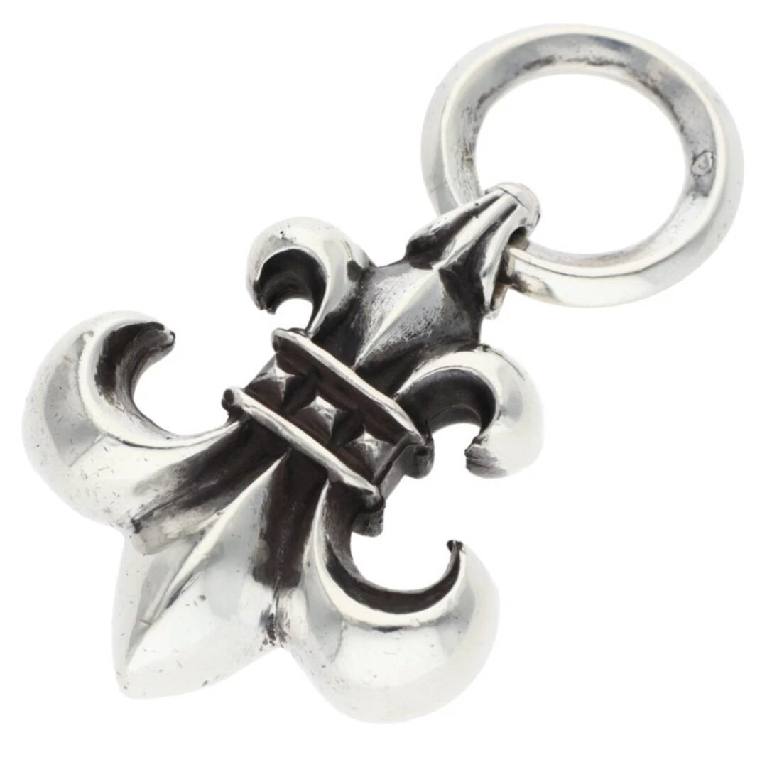 CHROME HEARTS BS FLUER F PENDANT OLD SILVER NECKLACE: Chrome Hearts BS Fluer F Pendant Old Silver Necklace Brand: Chrome Hearts Type/Style: Necklace Material: 925 Silver Color: Silver Size: Width 2.7cm, vertical 4.5cm Accessories: None Access