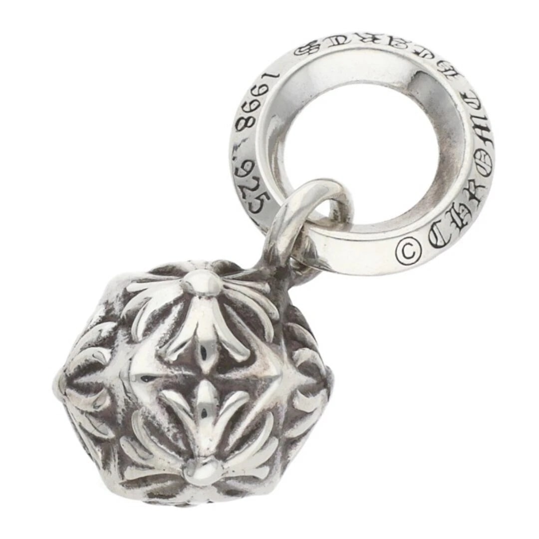 CHROME HEARTS PYRAMID PLUS BALL PENDANT NECKLACE: Chrome Hearts PYRAMID Plus Ball Pendant Necklace Brand: Chrome Hearts Type/Style: Necklace Material: 925 Silver Color: Silver Size: Width 0.9cm, vertical 2.2cm Accessories: None Accessorie