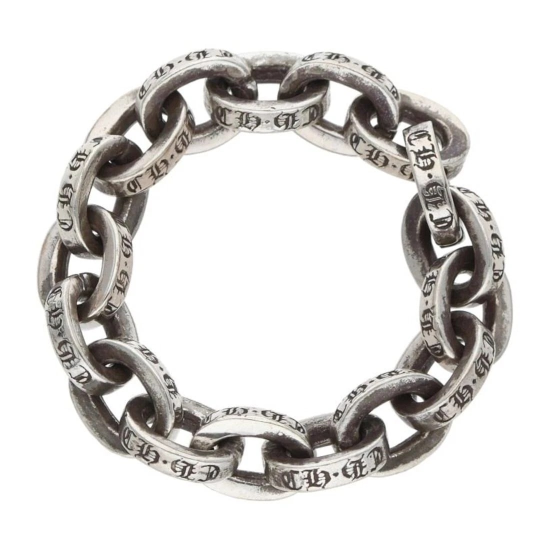 CHROME HEARTS PAPER CHAIN RING SILVER MEN'S: Chrome Hearts PAPER CHAIN RING SILVER MEN'S Brand: Chrome Hearts Type/Style: Ring Material: Color: Silver Size: 5.5 - 5.75 US Accessories: None Accessories Notice: When purchasing pre-owne