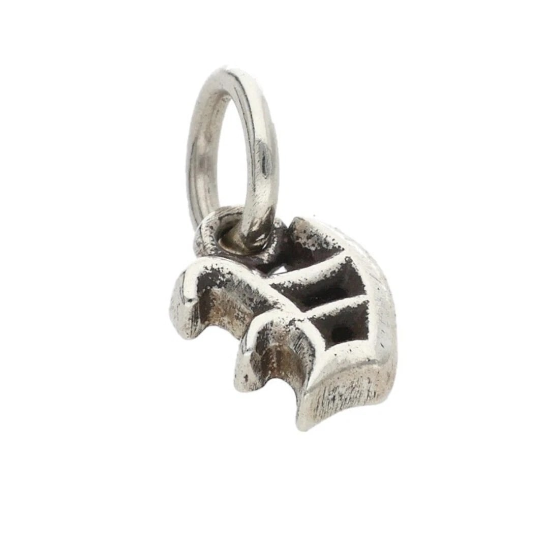 CHROME HEARTS STACK ALPHABET CHARM V INITIAL NECKLACE - 3