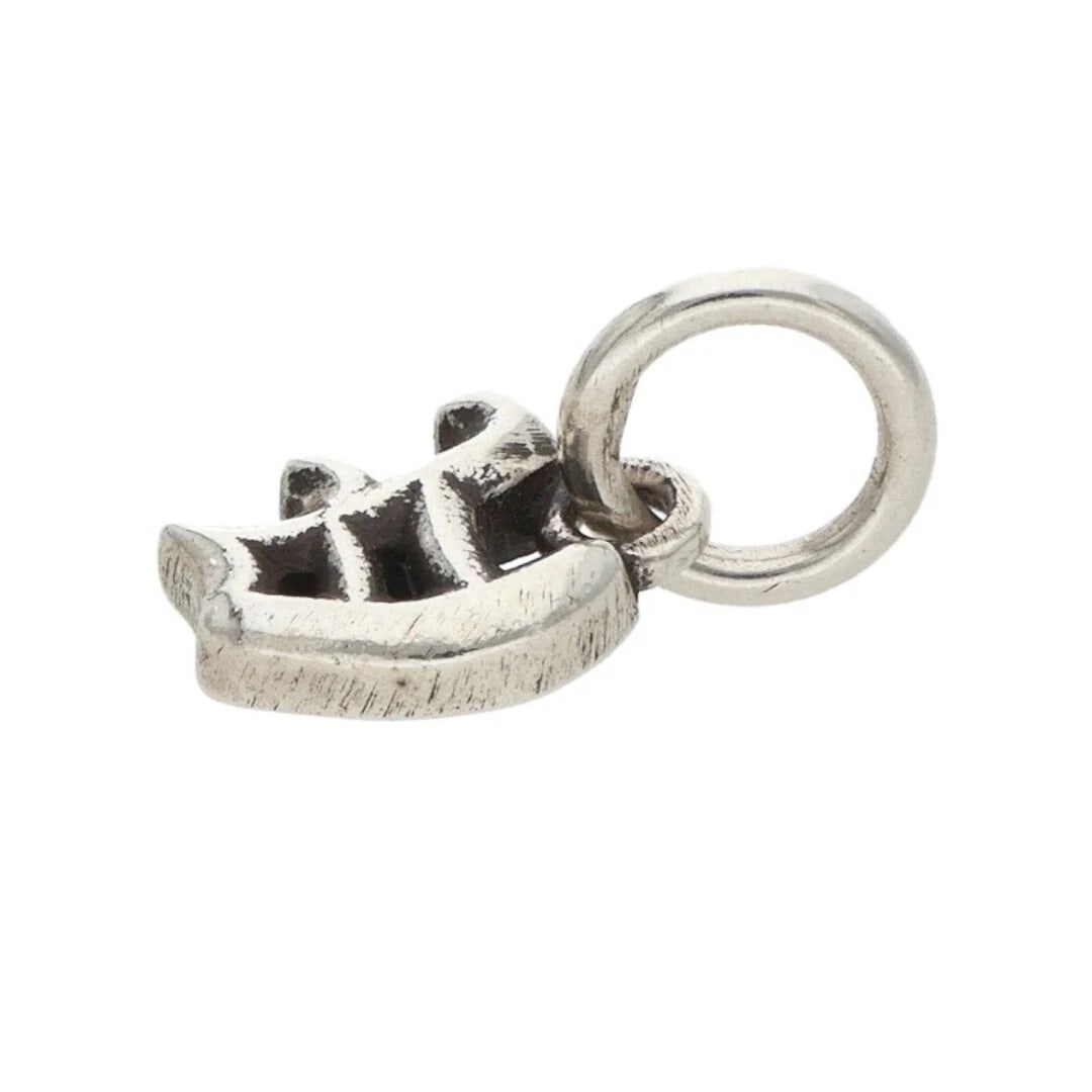 CHROME HEARTS STACK ALPHABET CHARM V INITIAL NECKLACE - 4
