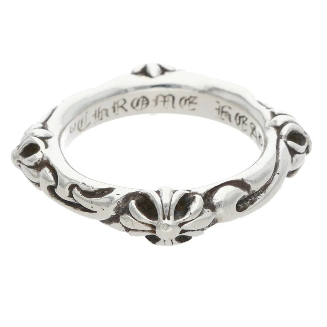 CHROME HEARTS SBT BAND SILVER RING MEN'S: CHROME HEARTS SBT BAND Silver Ring Men's Brand: Chrome Hearts Type/Style: Ring Material: 925 Silver Color: Silver Size: inner diamete Accessories: None Accessories Notice: When purchasing