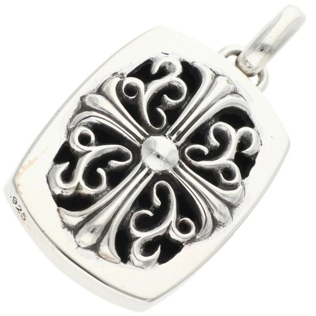 CHROME HEARTS KEEPER PENDANT SILVER NECKLACE: Chrome Hearts Keeper Pendant Silver Necklace Brand: Chrome Hearts Type/Style: Necklace Material: 925 Silver Color: Silver Size: Width 2.7cm, vertical 4.6cm Accessories: None Accessories No